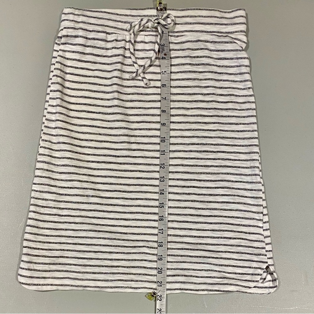 Ovi Striped White Midi Skirt, size S - Picture 7 of 10